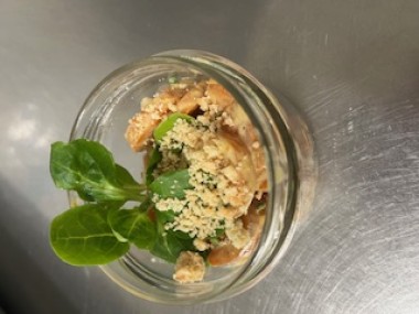Crumble de carottes confites